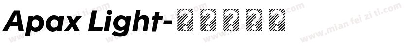Apax Light字体转换